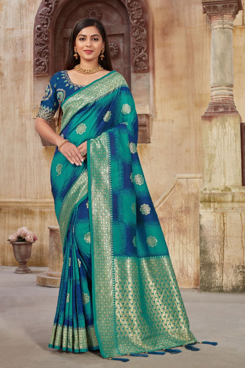 Manohari Hit Colour 14 Fancy Festive Wear Designer Banarasi Silk Saree Collection
